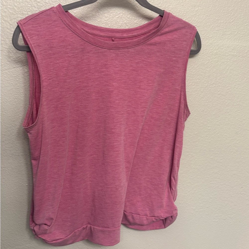All in Motion Pink Muscle Tee Sleeveless Relaxed Fit